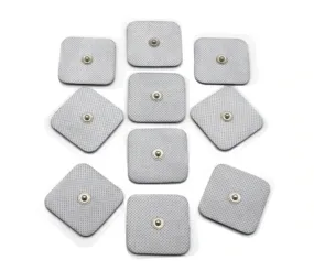 10 Electrode pad massage pads compatible with Healy Frequency TENS 2x2in 3.5mm snap