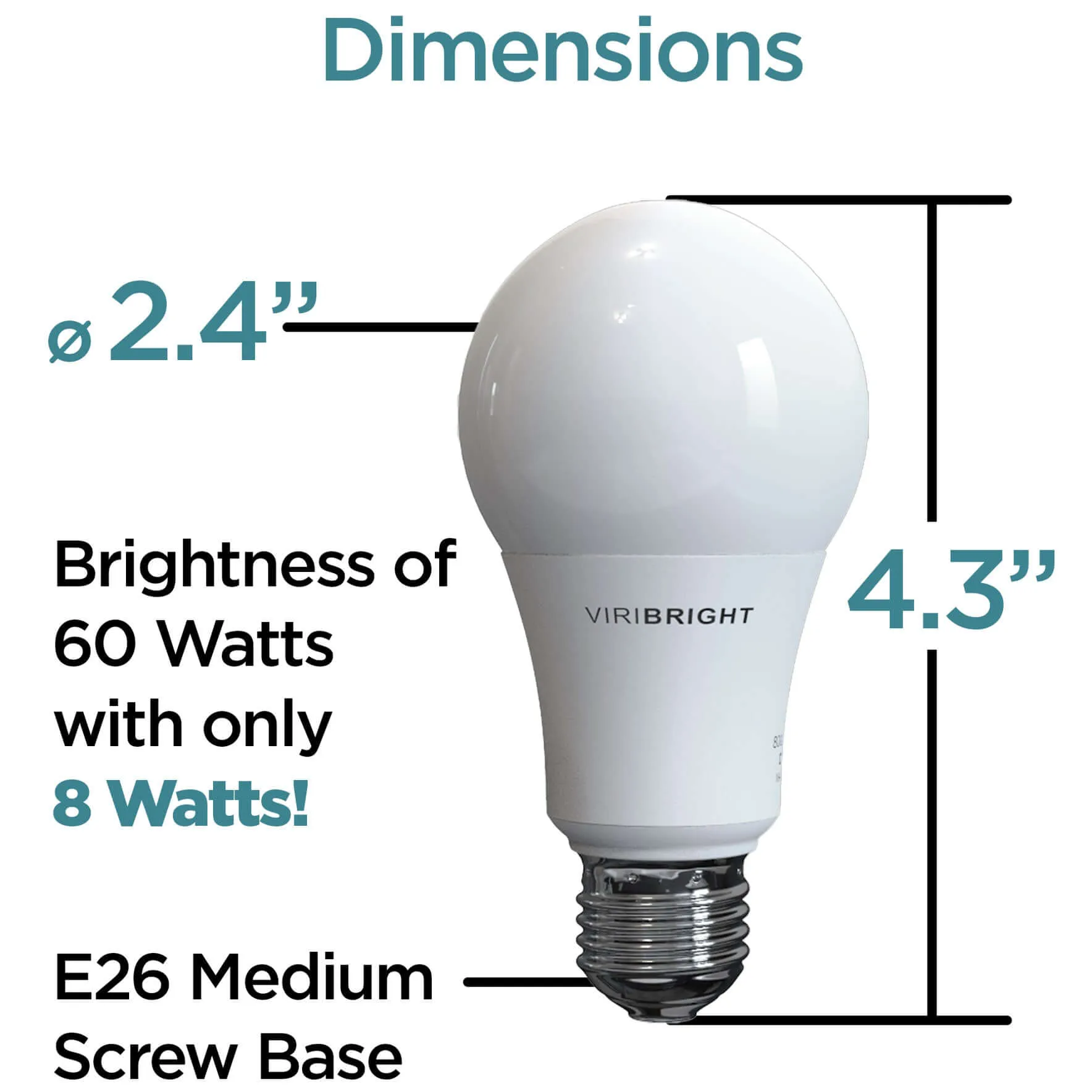 100-Watt Equivalent A19 E26 General Purpose Standard LED Light Bulb