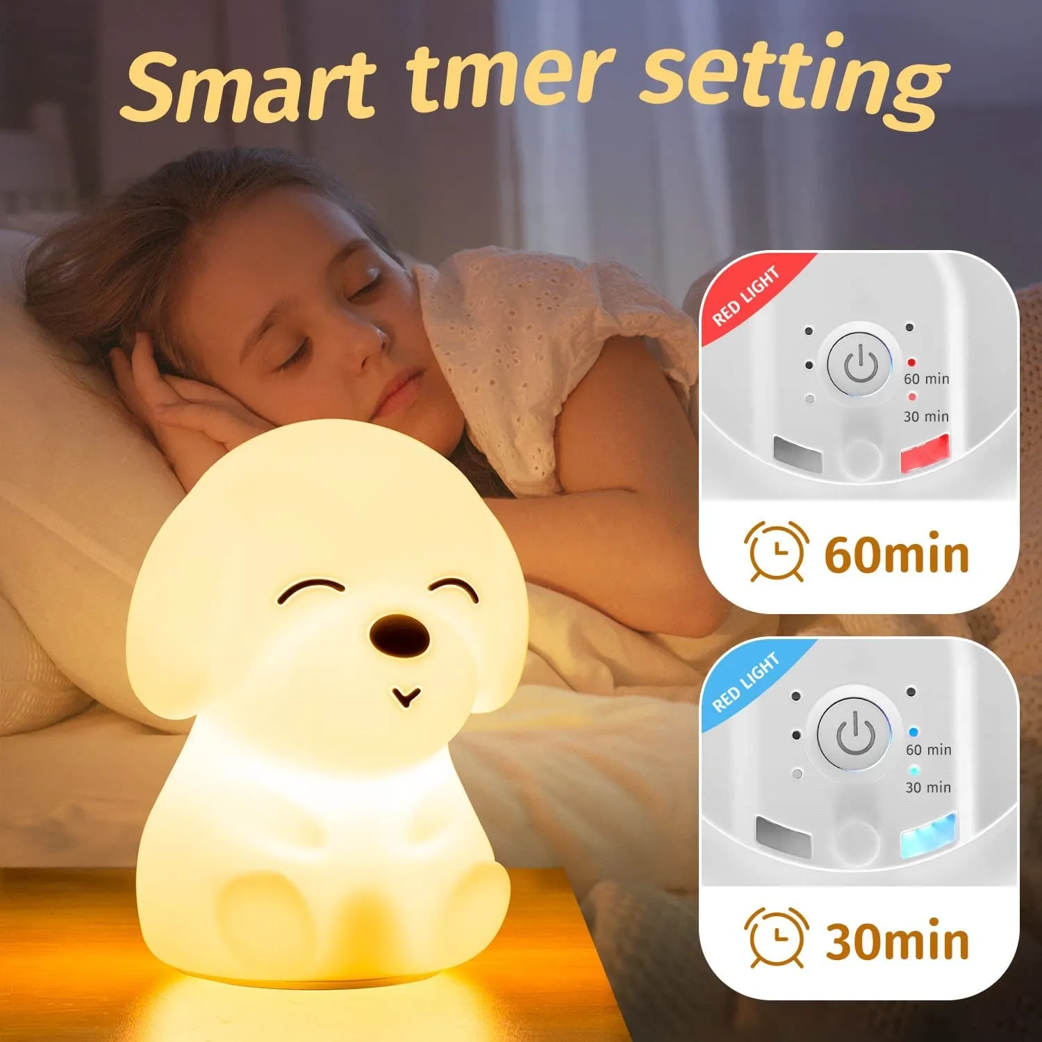 16 Colors Dog Night Lights