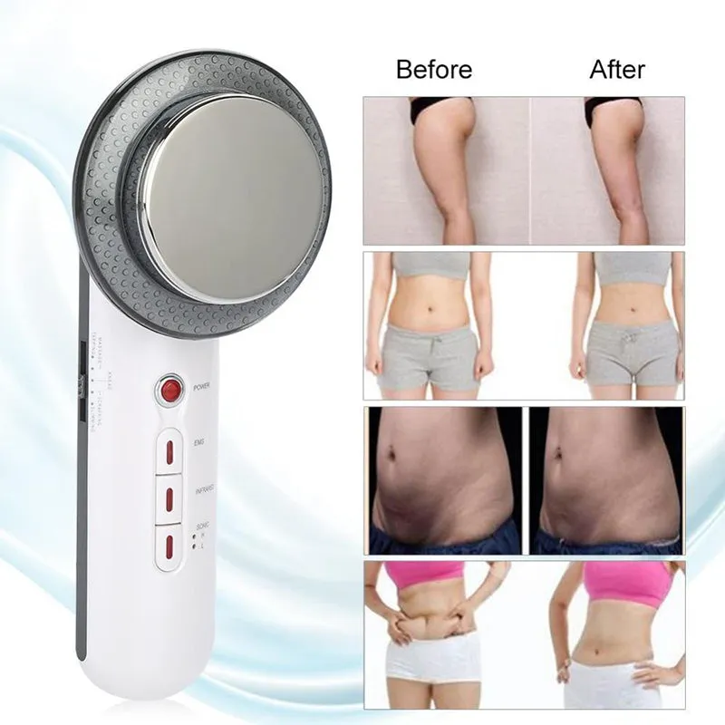 3 In 1 Ultrasonic Lipo Cavitation EMS Body Slimming Remove Fat Skin Lift Beauty Tool Cellulite Remover Weight Loss EMS Body Slimming Massager