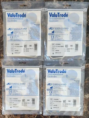 32  Axelgaard ValuTrode Premium 2"x2" Electrodes For TENS 2500 2800 3000 7000