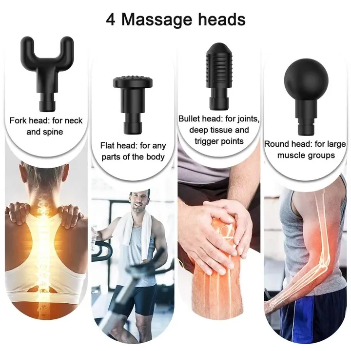 4-In-1, Relieving Pain, 3 Speed Settings Body Deep Muscle Massager
