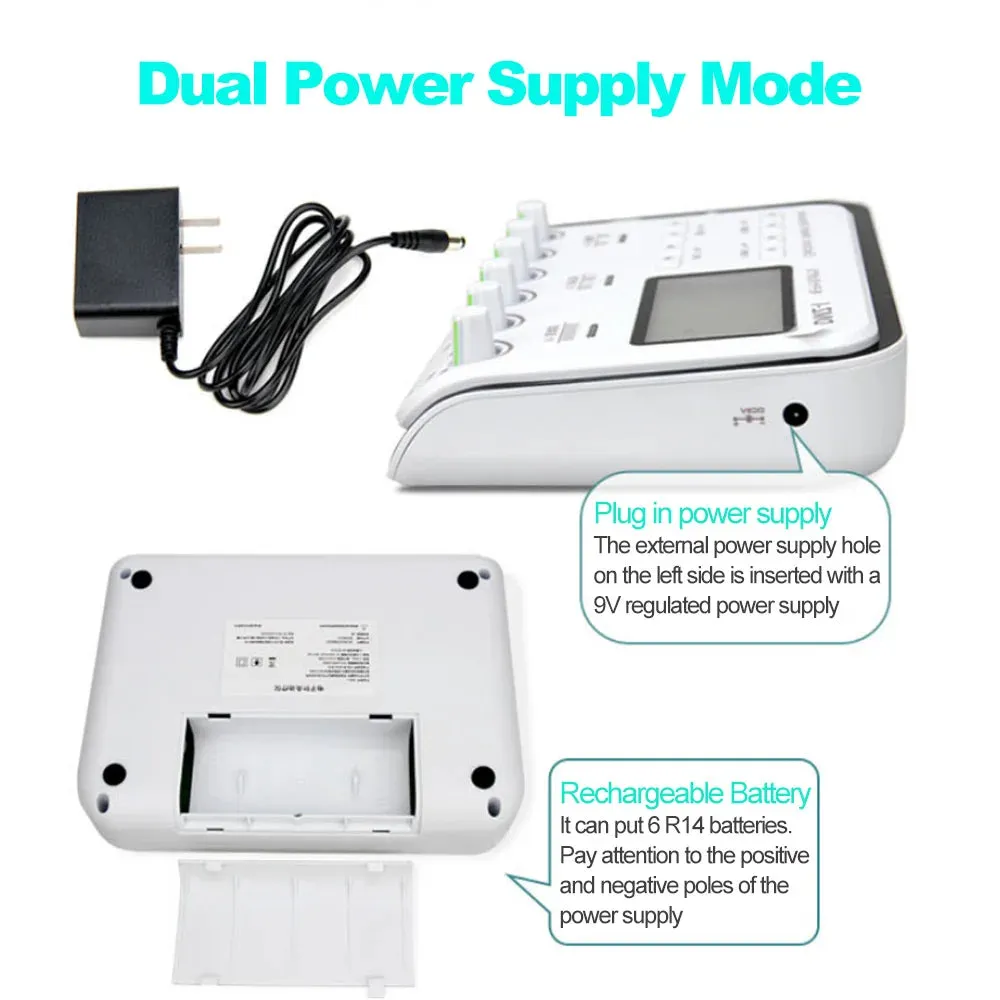 6 Output Channel Multi-Functional TENS Electric Muscle Stimulator Relax Acupuncture Needle Electroacupuncture Body Massager Pads