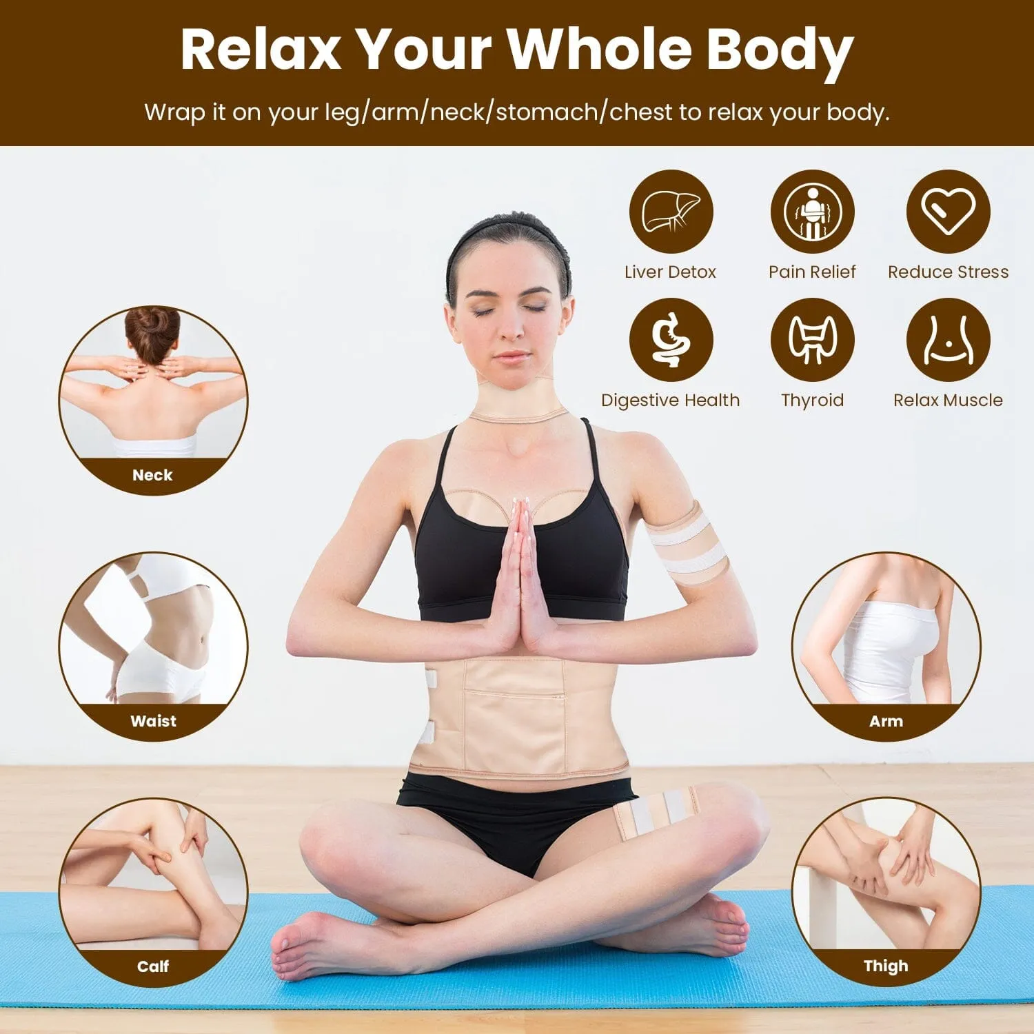 6-Pack: Castor Oil Wrap Set