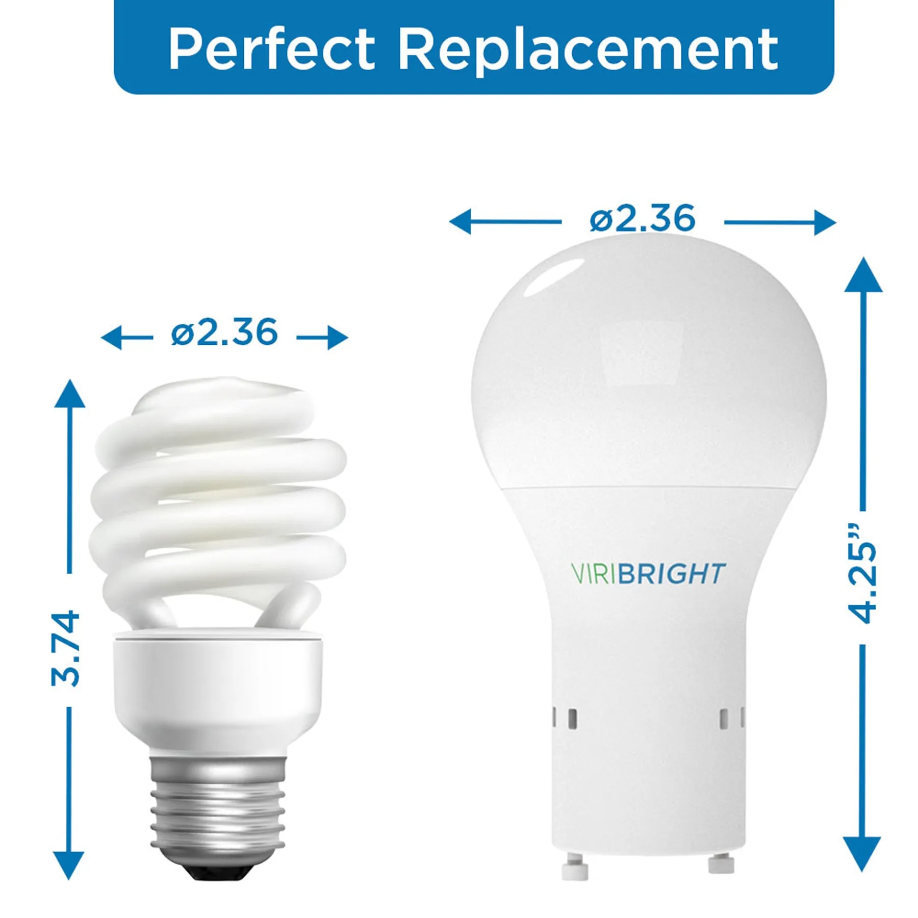 60-Watt Equivalent A19 GU24 General Purpose LED Light Bulb