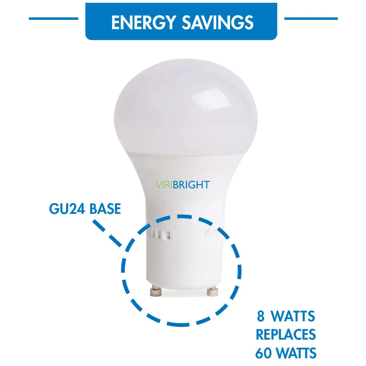 60-Watt Equivalent A19 GU24 General Purpose LED Light Bulb