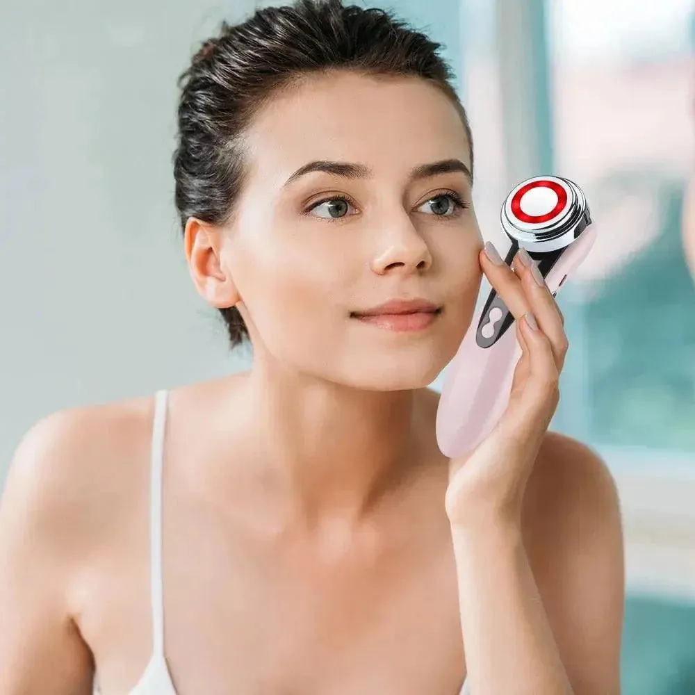 7 in 1 Face Lift Device - EMS RF Microcurrent Skin Rejuvenation, Facial Massager, Light Therapy, anti Aging /Wrinkle /Beauty Apparatus - Unisex