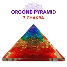 7 Seven Chakra Orgone Pyramid Reiki Healing Chakra Balancing Energy