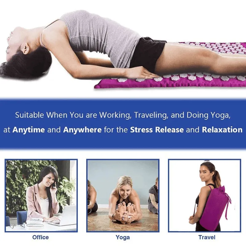 Acupressure Massage Mat For Body Pain C6-8-5 Pink