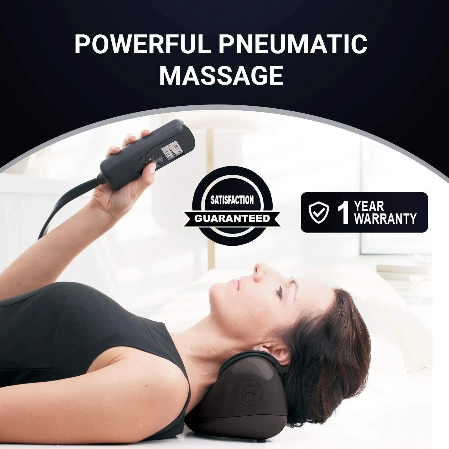 Air Compression Heated Neck Massager: Vibrating Warm Relief for Neck Pain