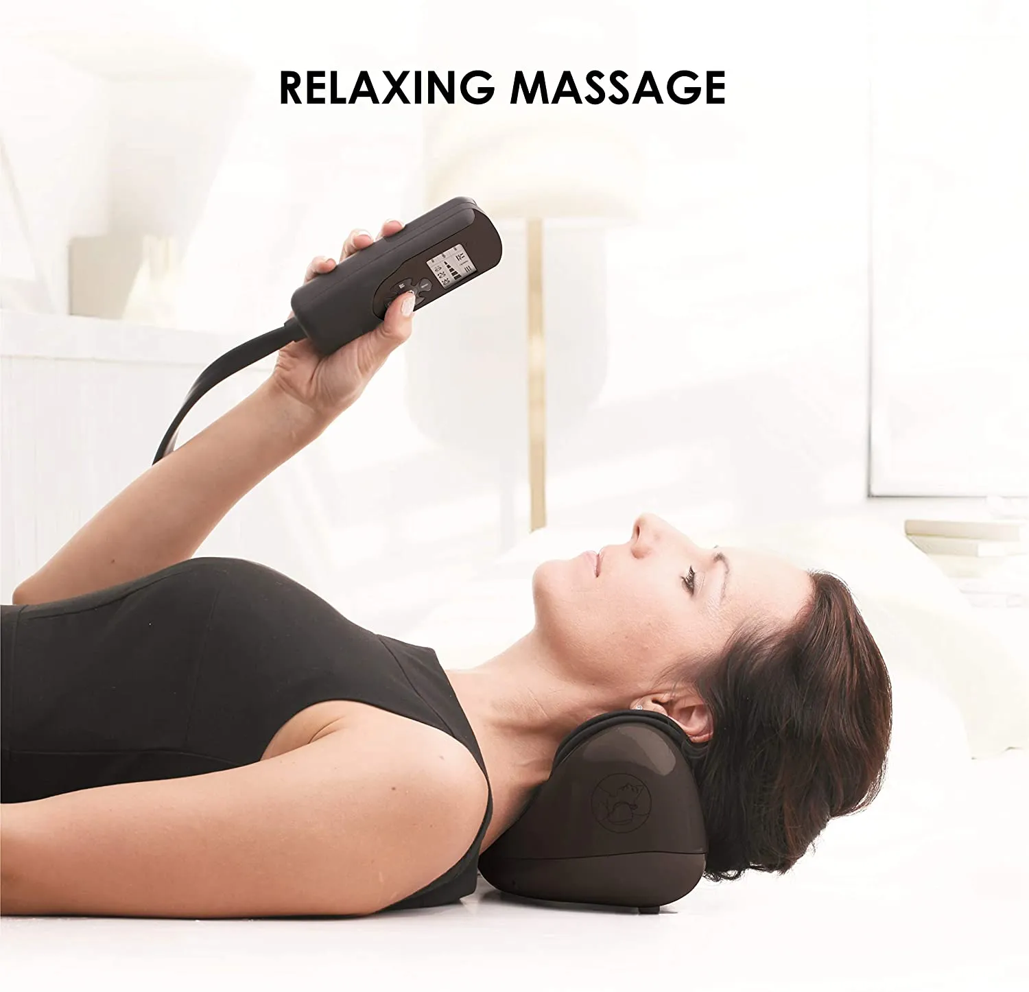 Air Compression Heated Neck Massager: Vibrating Warm Relief for Neck Pain