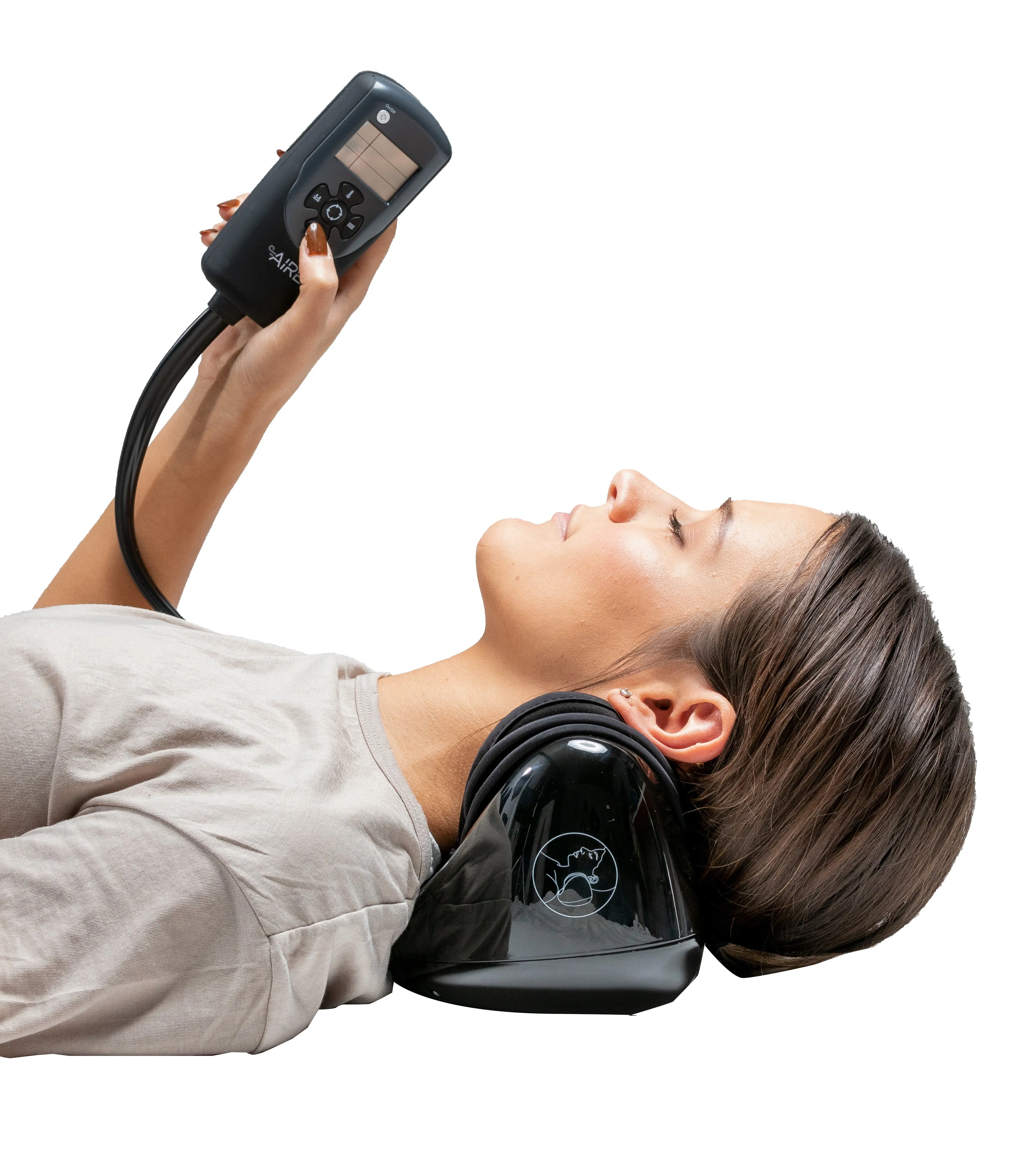 Air Compression Heated Neck Massager: Vibrating Warm Relief for Neck Pain