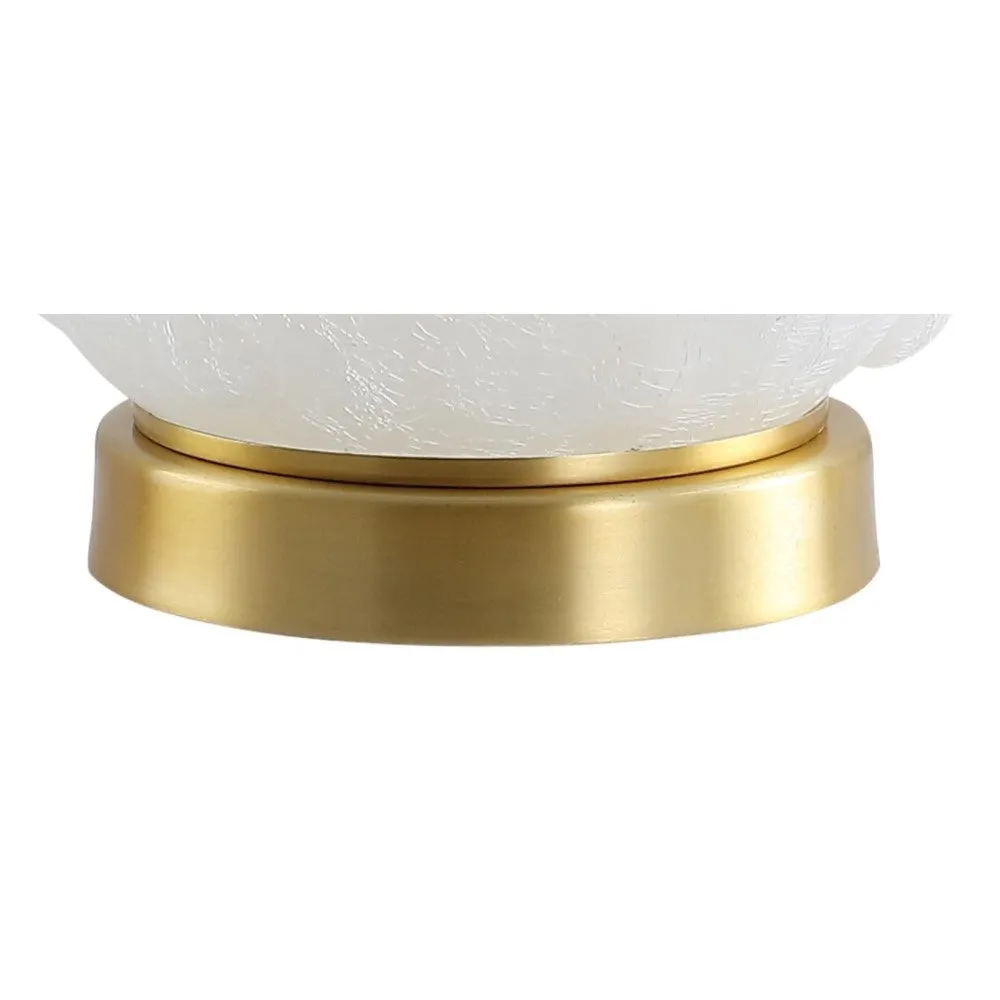 Alisha 22" Dotted Glass/Metal LED Table Lamp