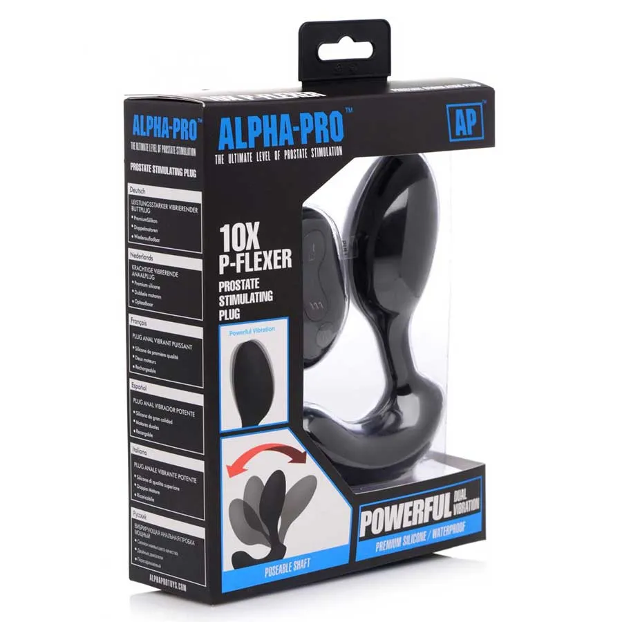 Alpha Pro 10X P-Flexer Silicone Prostate Stimulating Plug