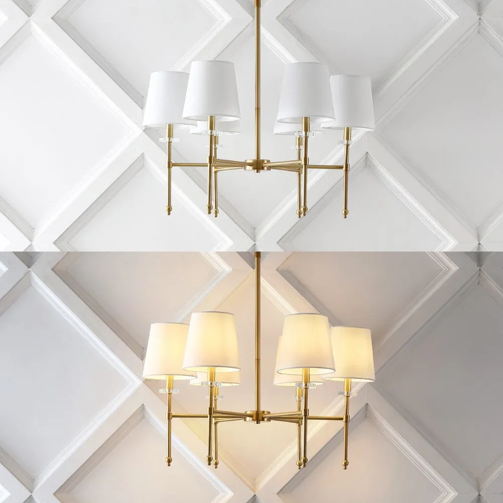 Ansley 38.5" Modern Midcentury Iron Linear LED Pendant