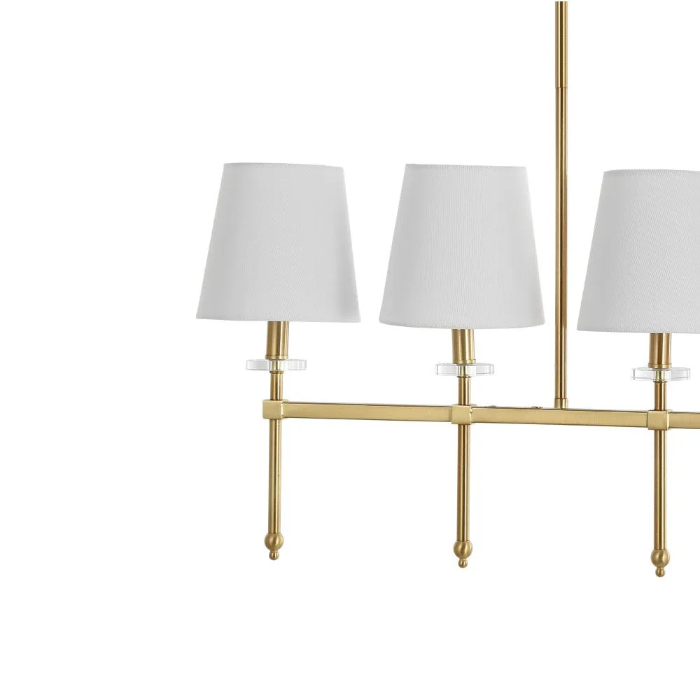 Ansley 38.5" Modern Midcentury Iron Linear LED Pendant