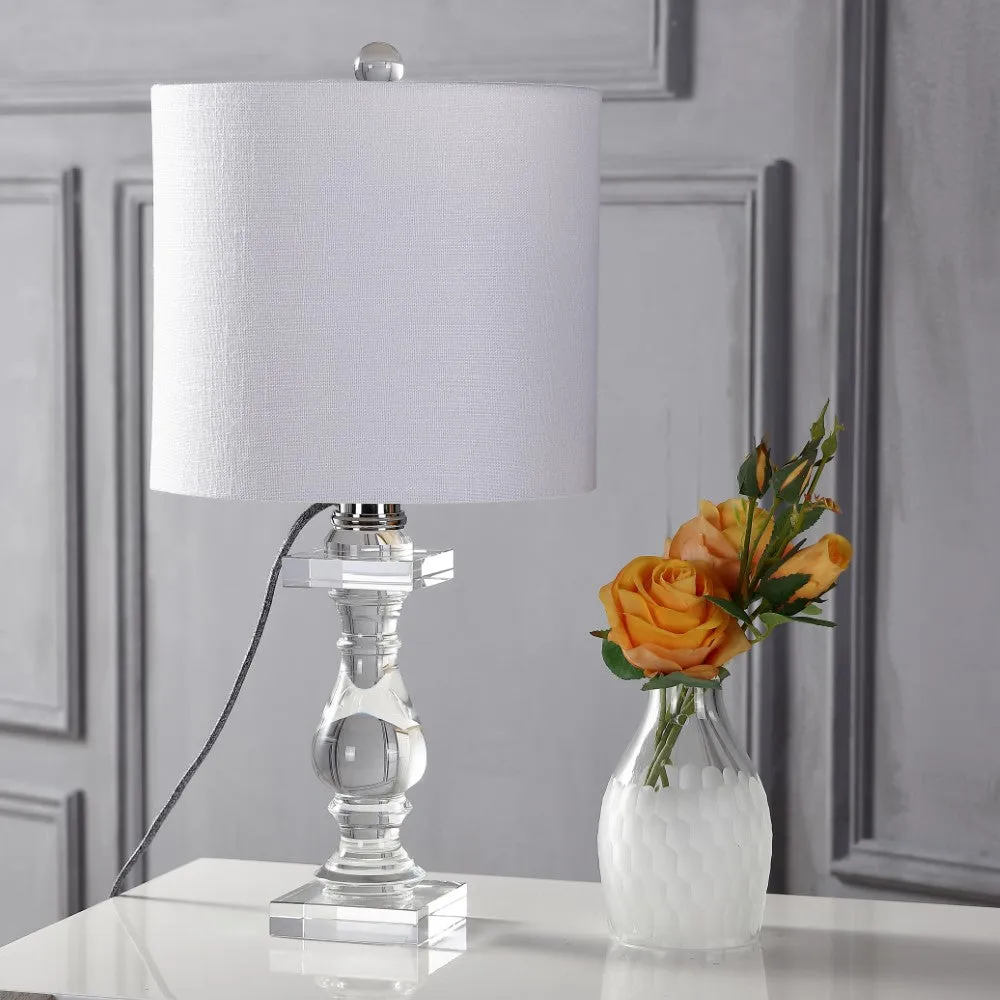 Aron 20.75" Crystal LED Table Lamp