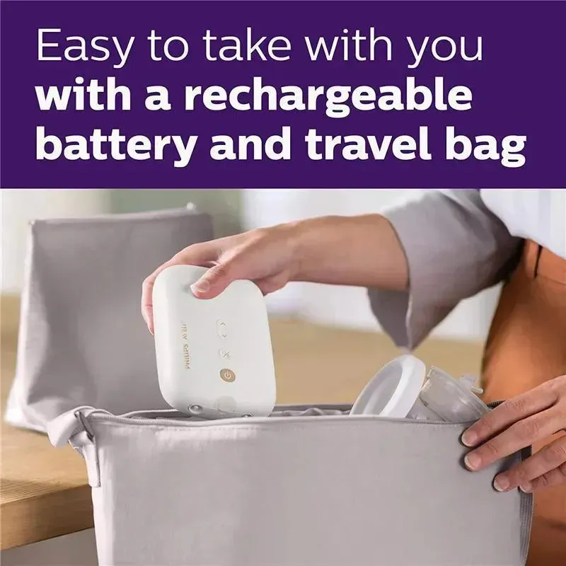 Avent - Electric Double Breast Pump, White with Travel Bag