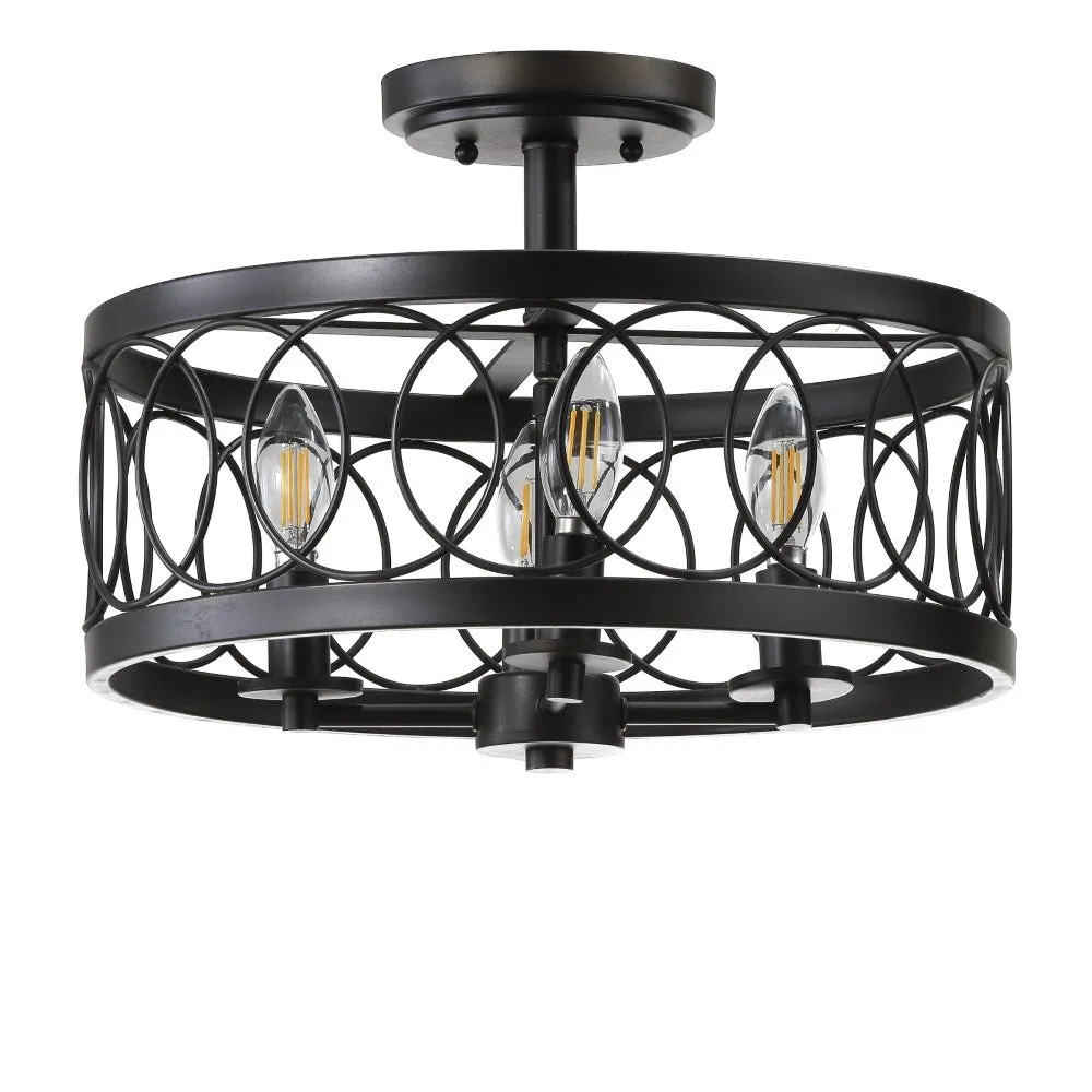 Badger 15.5" Metal LED Semi-Flush Mount