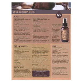 Bath and Body Using Essential Oils Recipe Tear Pad