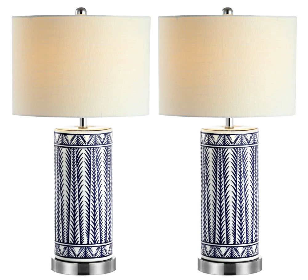 Beseck 27" Ceramic/Iron Contemporary USB Charging LED Table Lamp