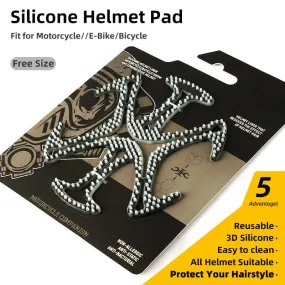 Bicycle Helmet Universal Silicone Elastic Massage Protective Pad Cycling Equipment Breathable Inner Pads for Children Adult
