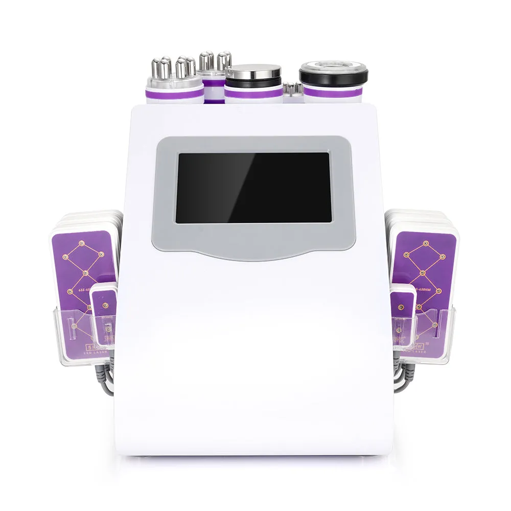 Black Friday 6 in 1 40K Ultrasonic Cavitation RF Machine With Rolling Trolley Cart