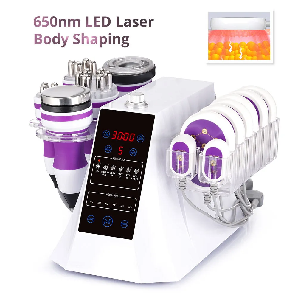Black Friday 6 In 1 Cavitation 2.0 40K Machine With One Brazilian Body Cream