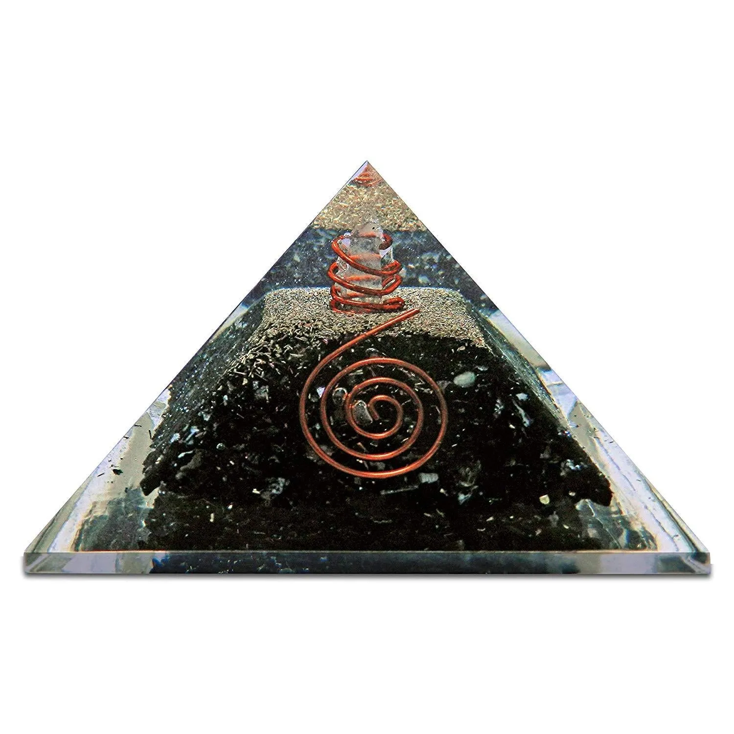 Black Tourmaline Orgone Pyramid Balancing Energy Reiki Healing Chakra