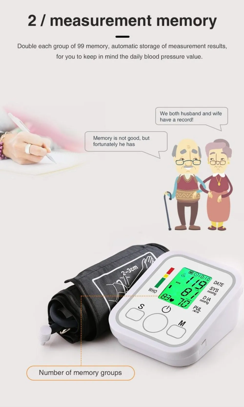 blood pressure heart rate measuring devices sphygmomanometer ✈️ free.shipping