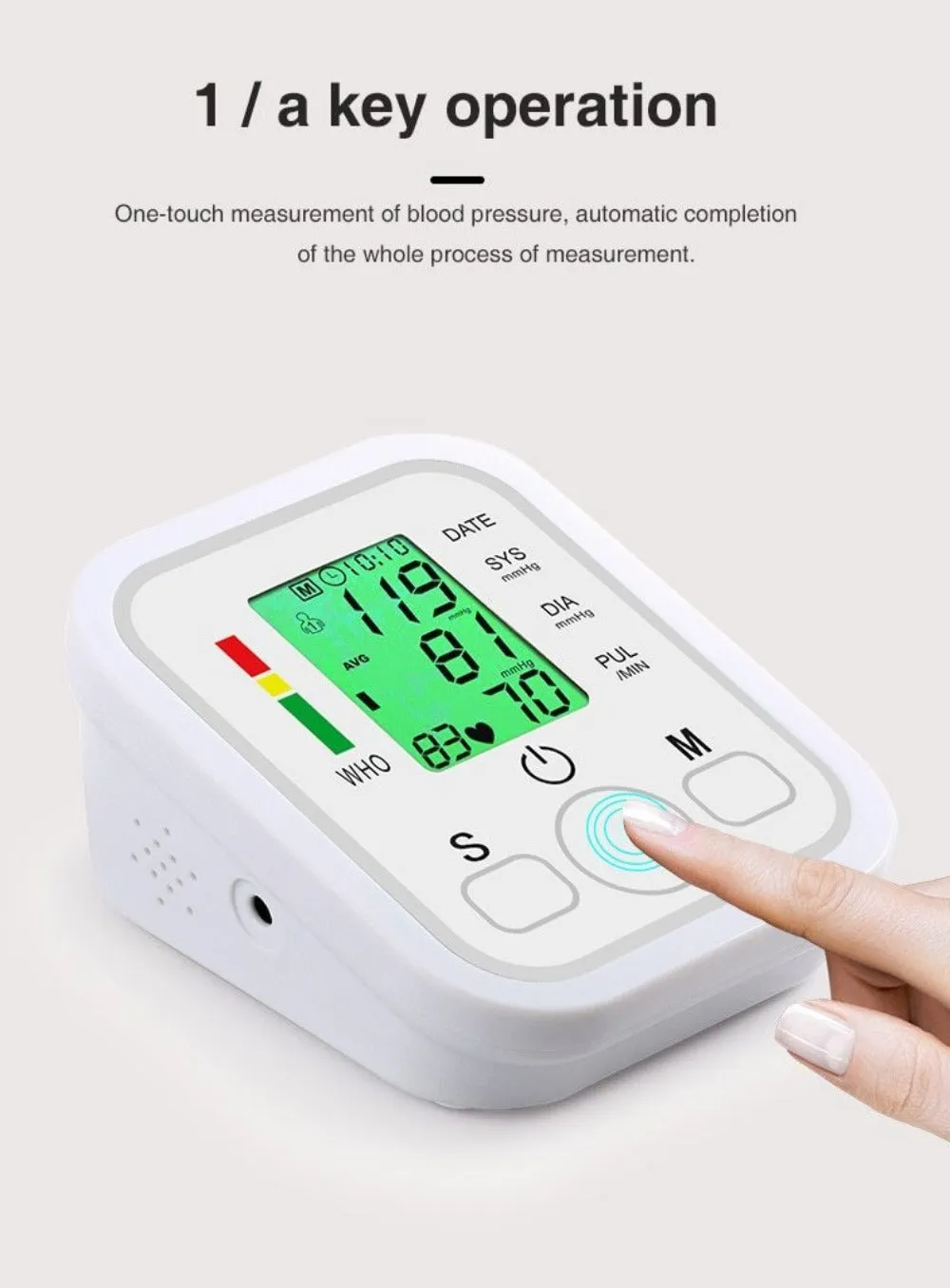 blood pressure heart rate measuring devices sphygmomanometer ✈️ free.shipping