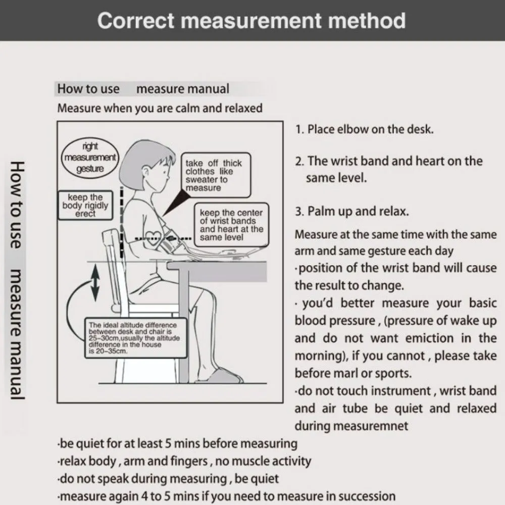 blood pressure heart rate measuring devices sphygmomanometer ✈️ free.shipping