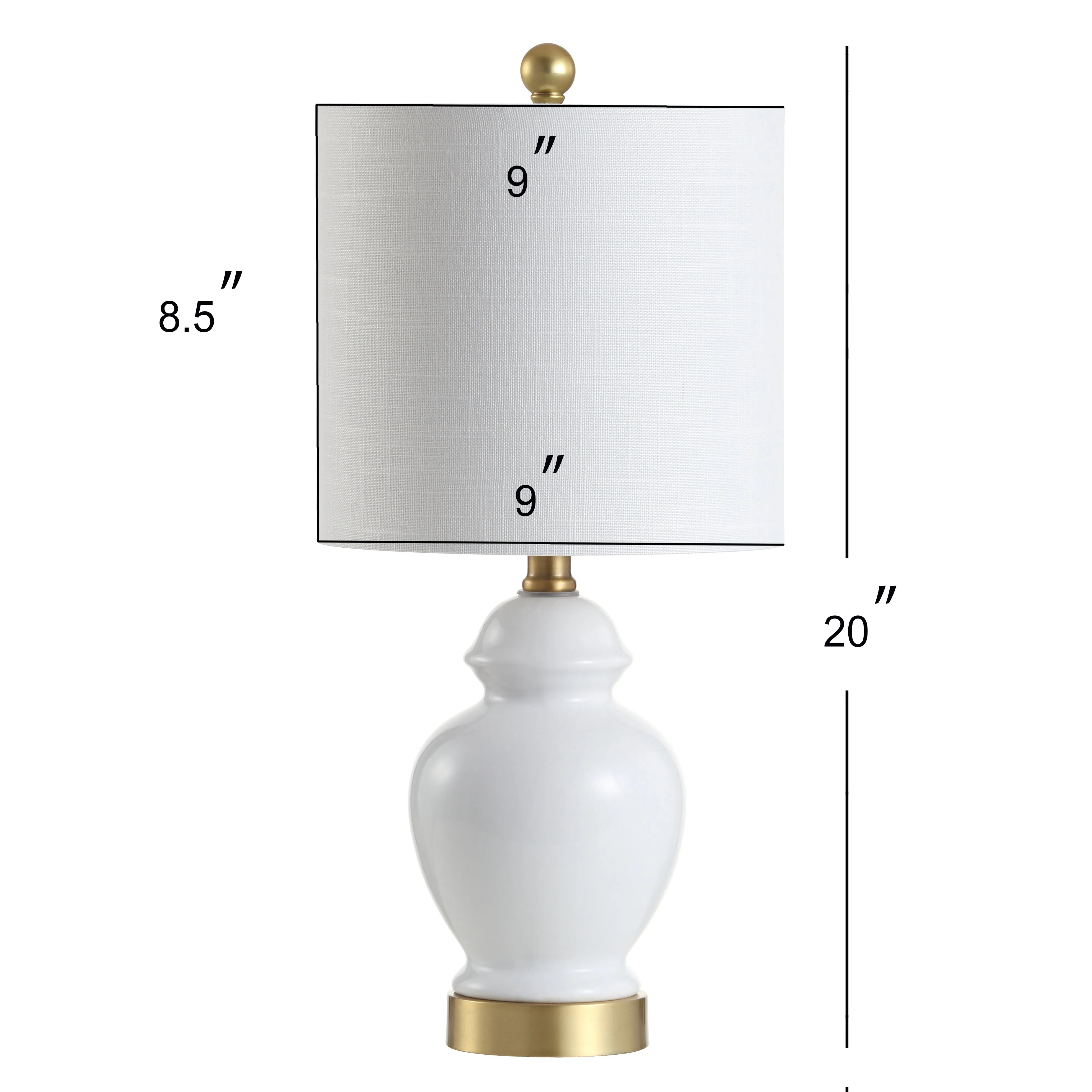 Bobwhite 20" Ceramic/Metal LED Table Lamp