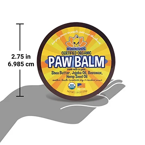 Bodhi Dog Paw Balm | USDA Certified Organic | Natural Soothing & Healing for Dry Cracking Rough Pet Skin | Protect & Restore Cracked and Chapped Dog and Cat Paws & Pads | Better Than Paw Wax | Made in USA