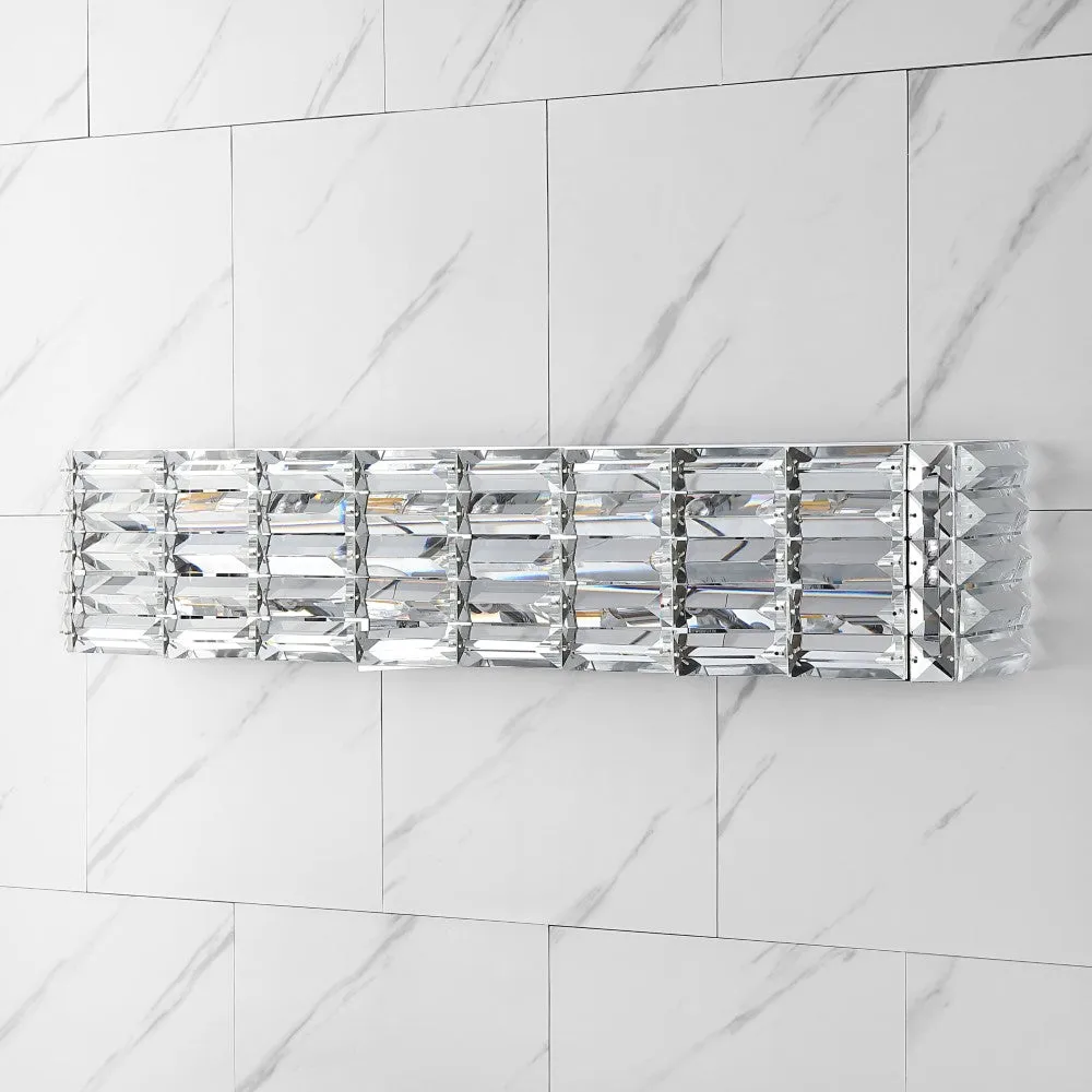 Boseophone Iron/Crystal Glam Modern LED Vanity Light