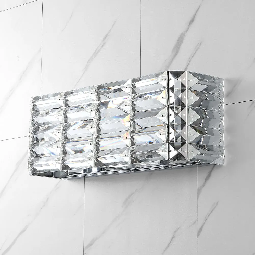 Boseophone Iron/Crystal Glam Modern LED Vanity Light