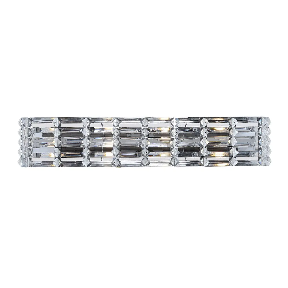 Boseophone Iron/Crystal Glam Modern LED Vanity Light