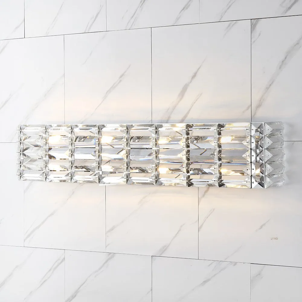 Boseophone Iron/Crystal Glam Modern LED Vanity Light