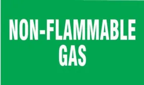 Brady® Gas Cylinder Lockout Labels, Non Flammable Gas, 5 in W x 3 in L, Green/White, 60315