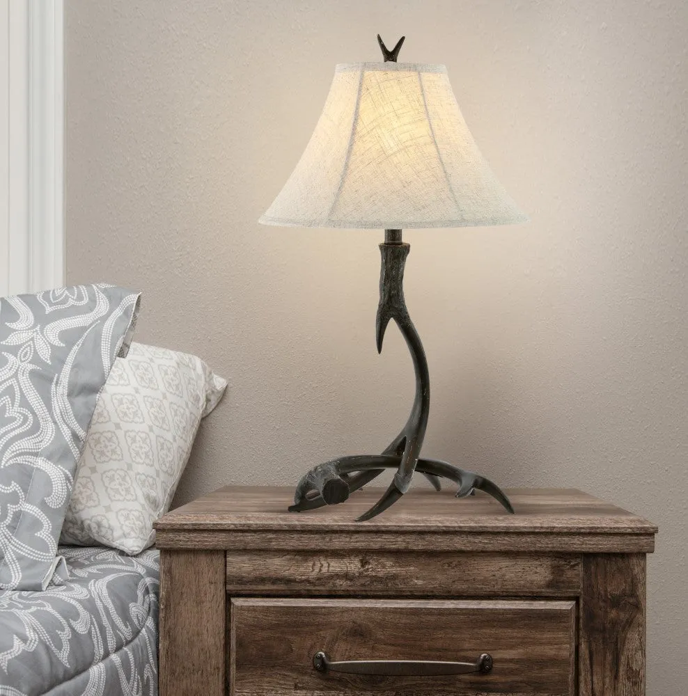 Brisbane 27.5" Rustic Resin LED Table Lamp