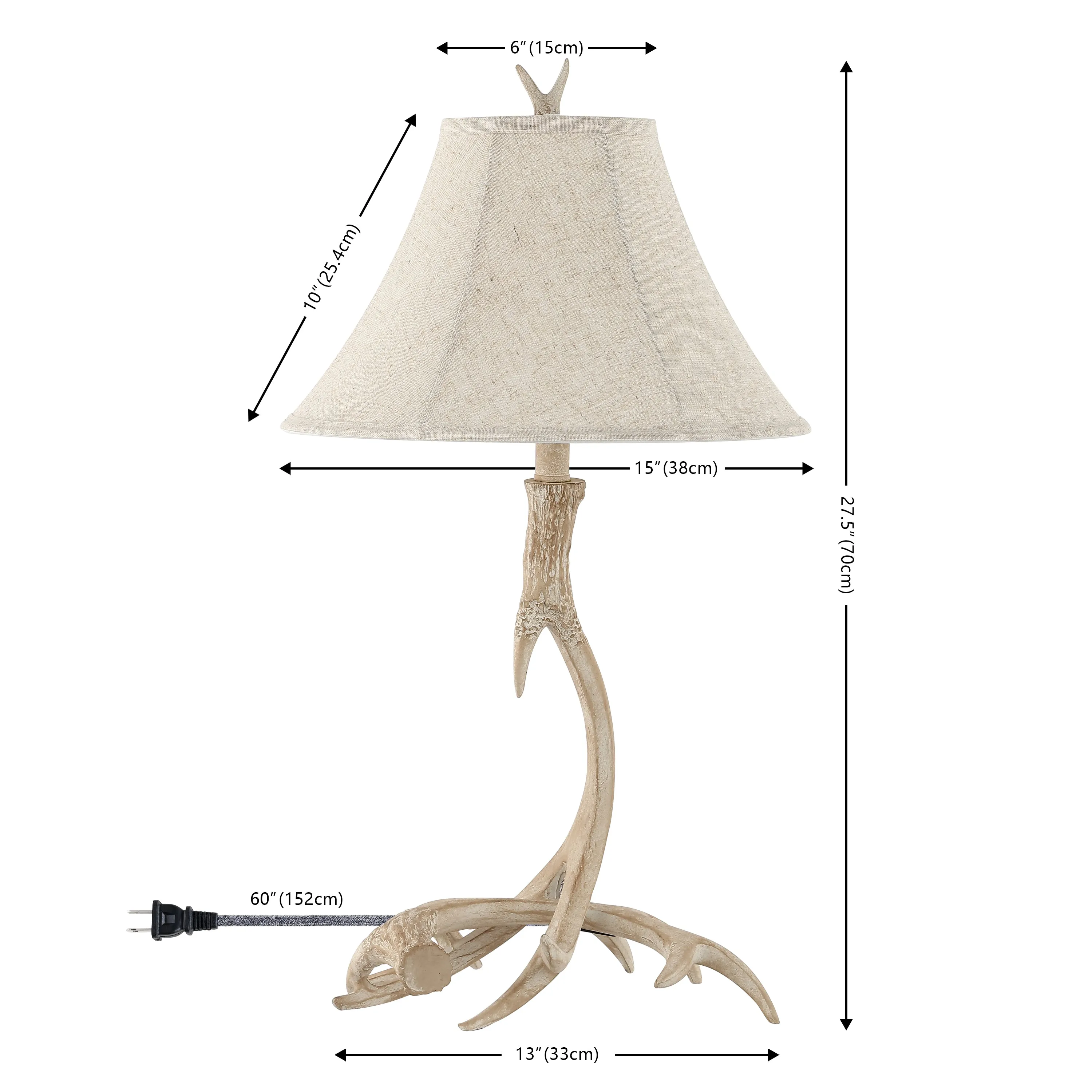 Brisbane 27.5" Rustic Resin LED Table Lamp
