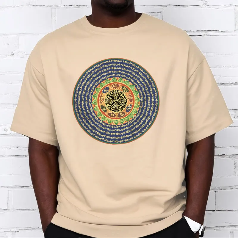 Buddha Stones 108 Om Mani Padme Hum Mantra Sanskrit Tee T-shirt