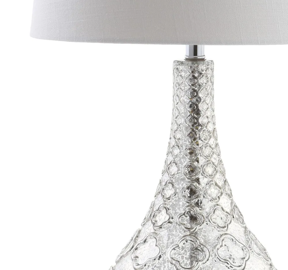 Calvin 25.5" Glass LED Table Lamp, Set of 2