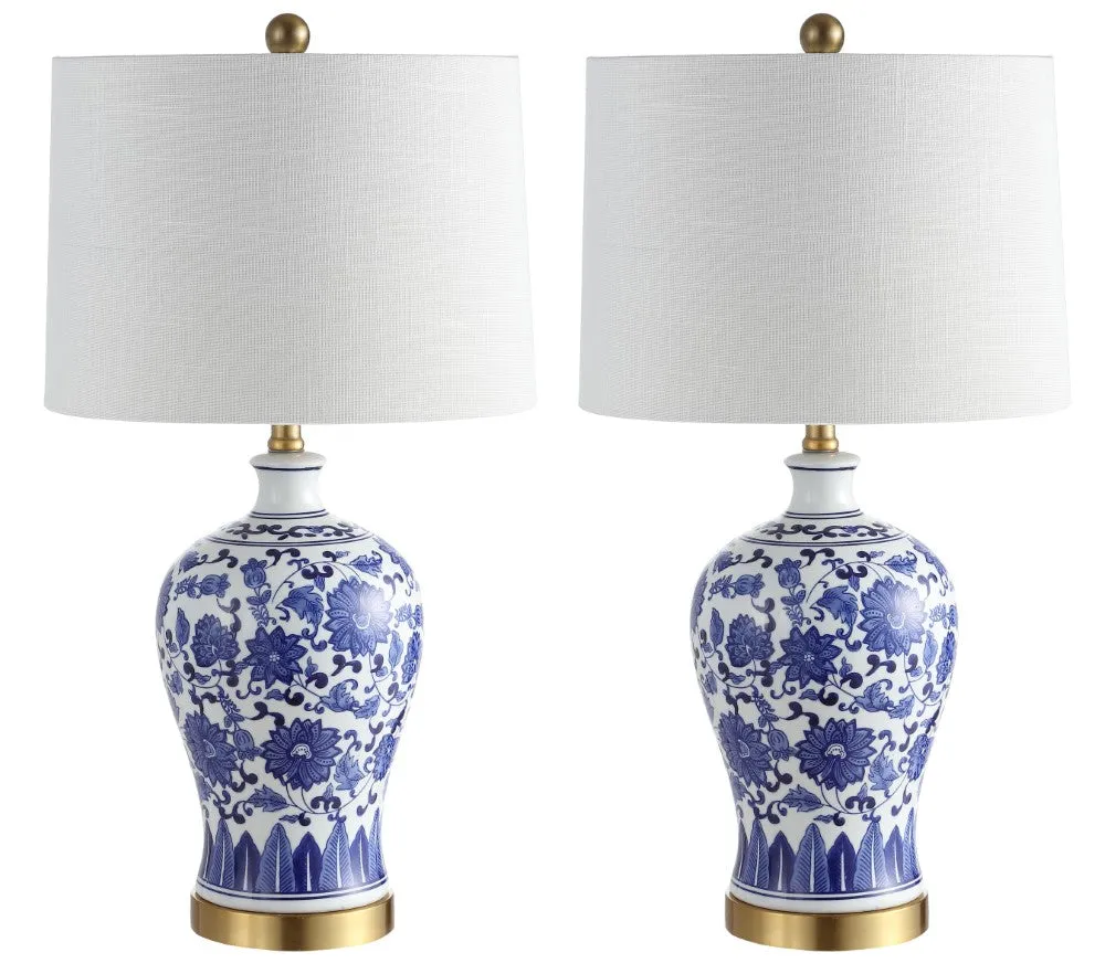 Chicki 25.75" Ceramic/Metal LED Table Lamp, Set of 2