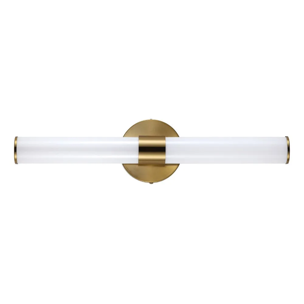 Chrome Industrial Mid-Century Iron Integrated LED Vanity Light