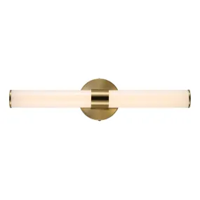 Chrome Industrial Mid-Century Iron Integrated LED Vanity Light