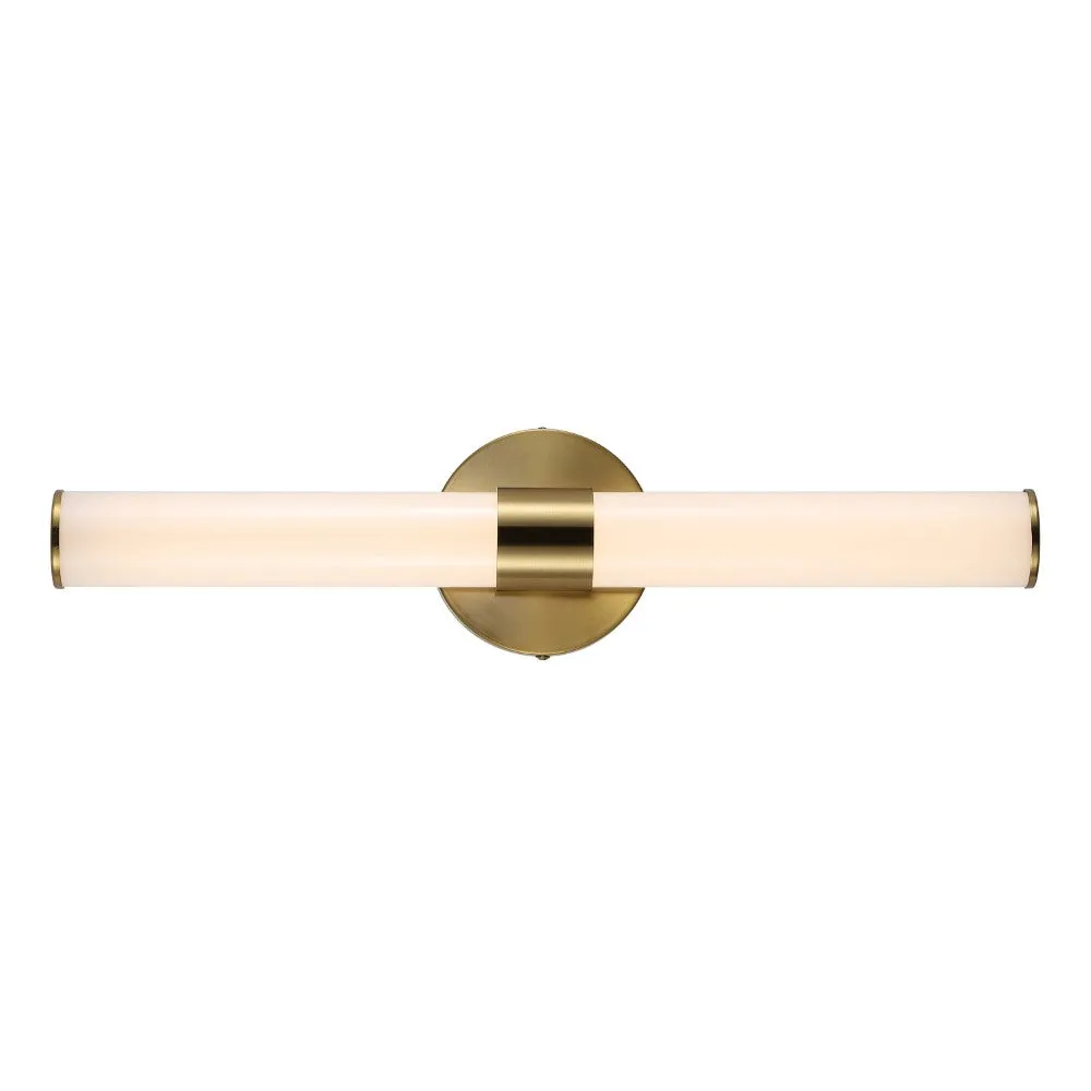 Chrome Industrial Mid-Century Iron Integrated LED Vanity Light