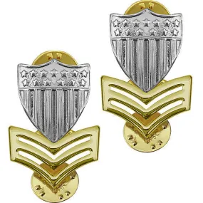 Coast Guard Metal Collar Device: E6 Petty Officer