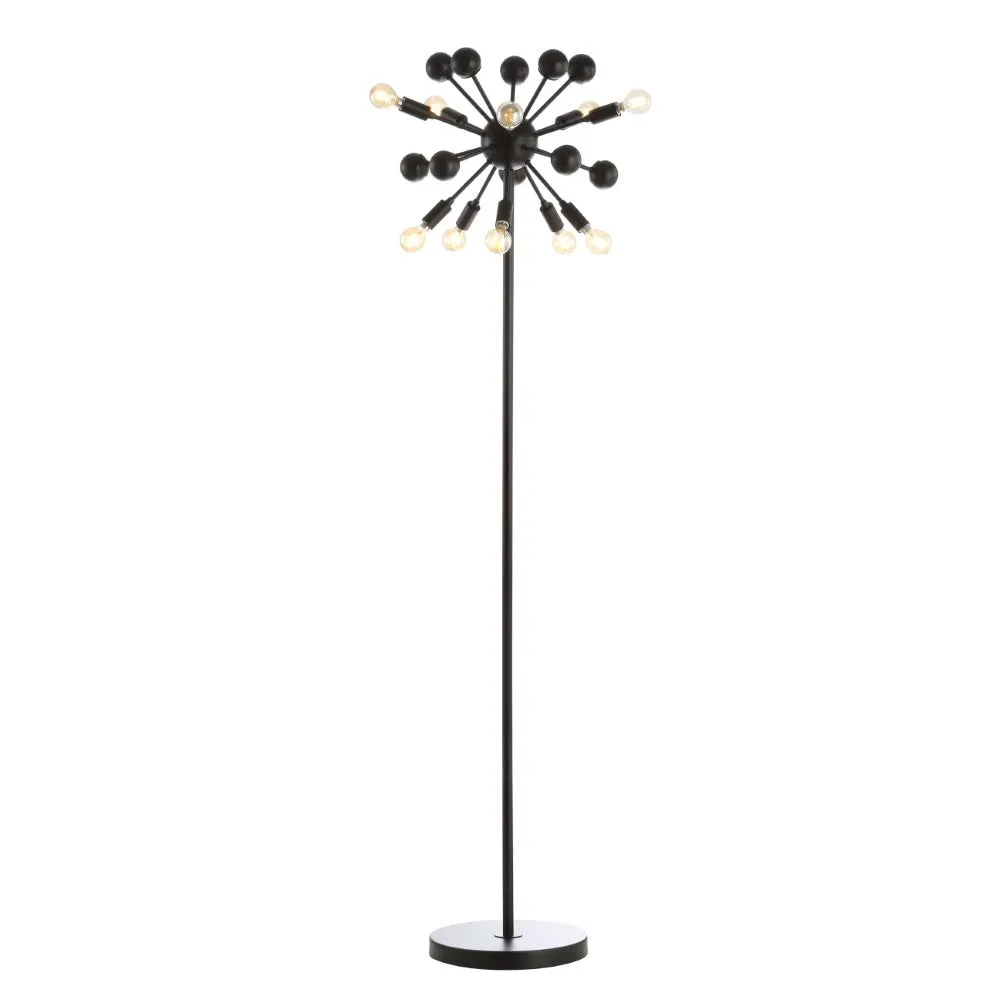 Coconut 10-Light 63" Modern Sputnik Metal LED Floor Lamp