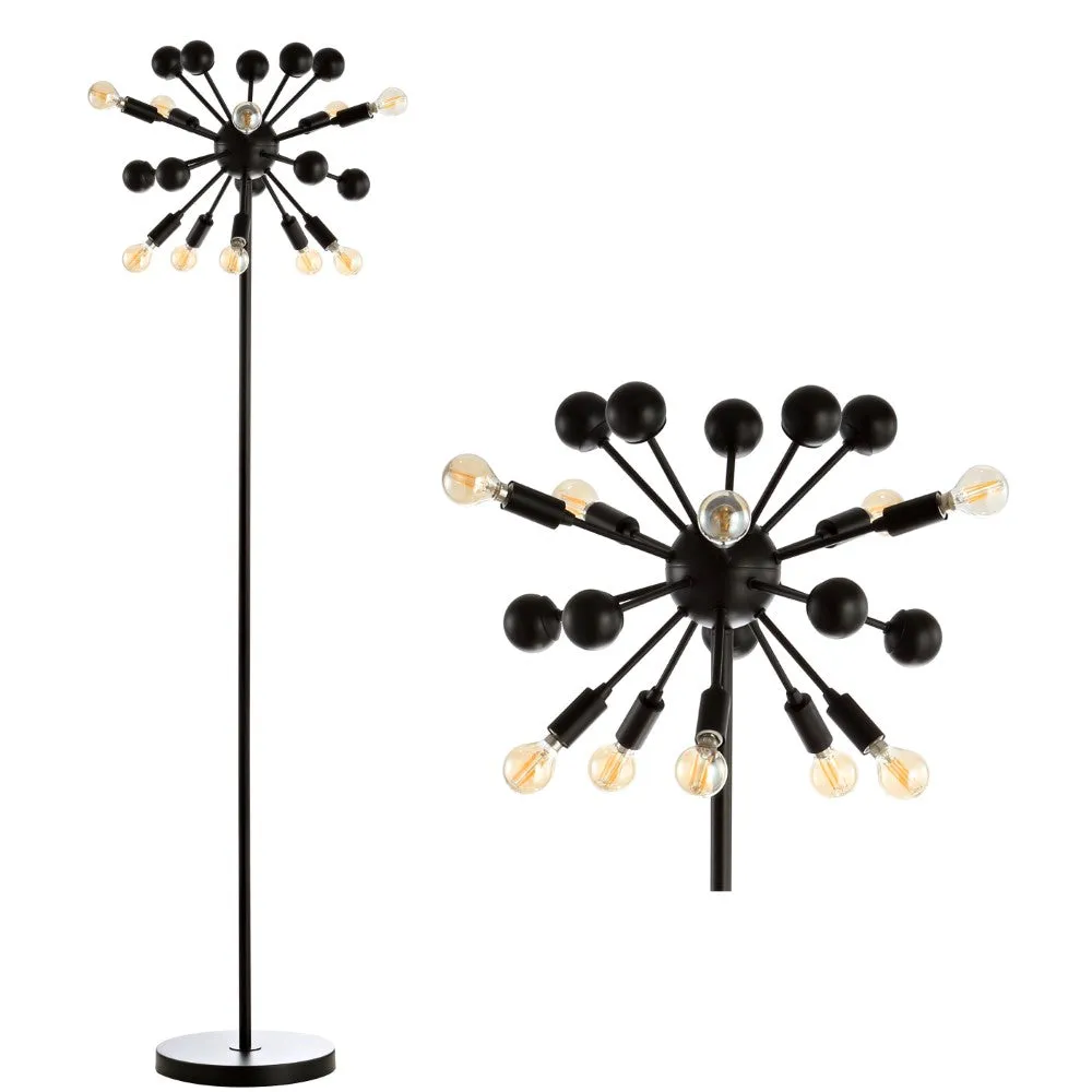 Coconut 10-Light 63" Modern Sputnik Metal LED Floor Lamp
